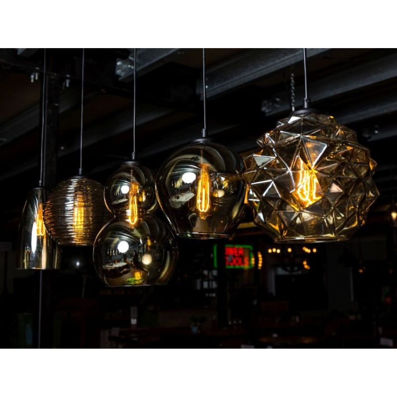 Quinto Smoked Glass Pendant Light Range