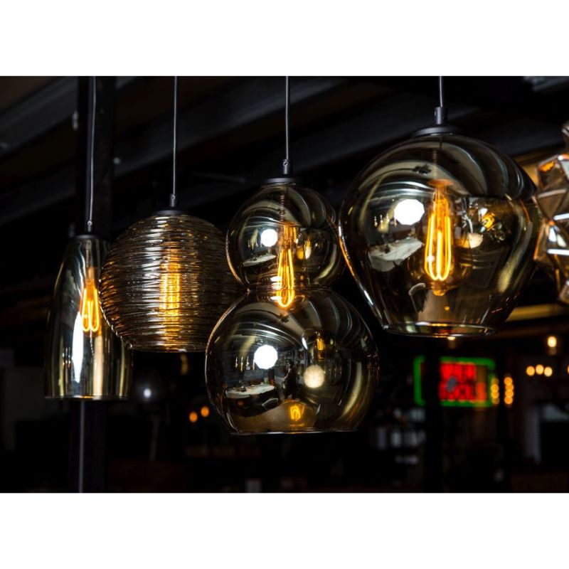 Quinto Smoked Glass Pendant Light Range