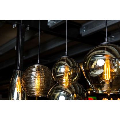 Quinto Smoked Glass Pendant Light Range