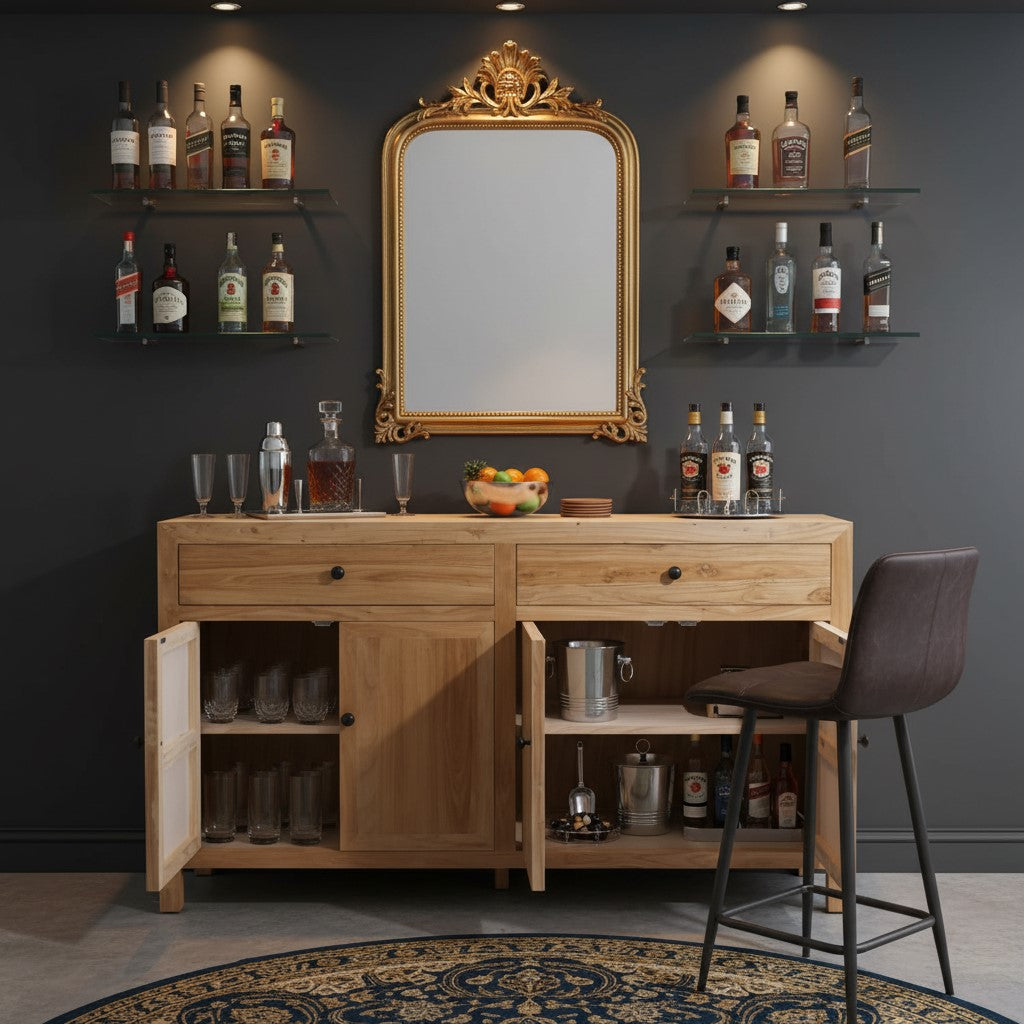 Reclaimed Elm Side Cabinet