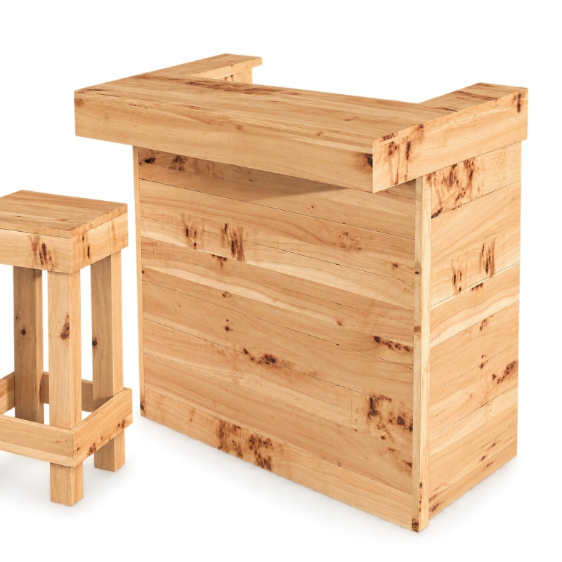 Rustic Wooden Pallet Bar - 80cm