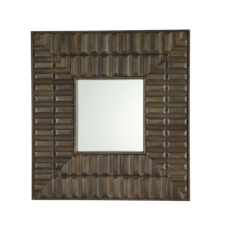 Sarana Wooden Square Tile Mirror