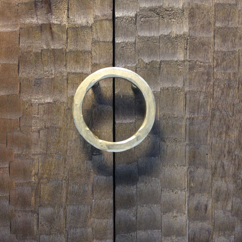 Satana Wooden 4 Door chiselled Design Side Board