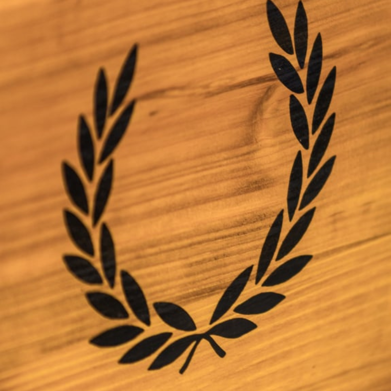 Set of 2 Antiqued Wooden "Roman Records" LP Record Storage Boxes