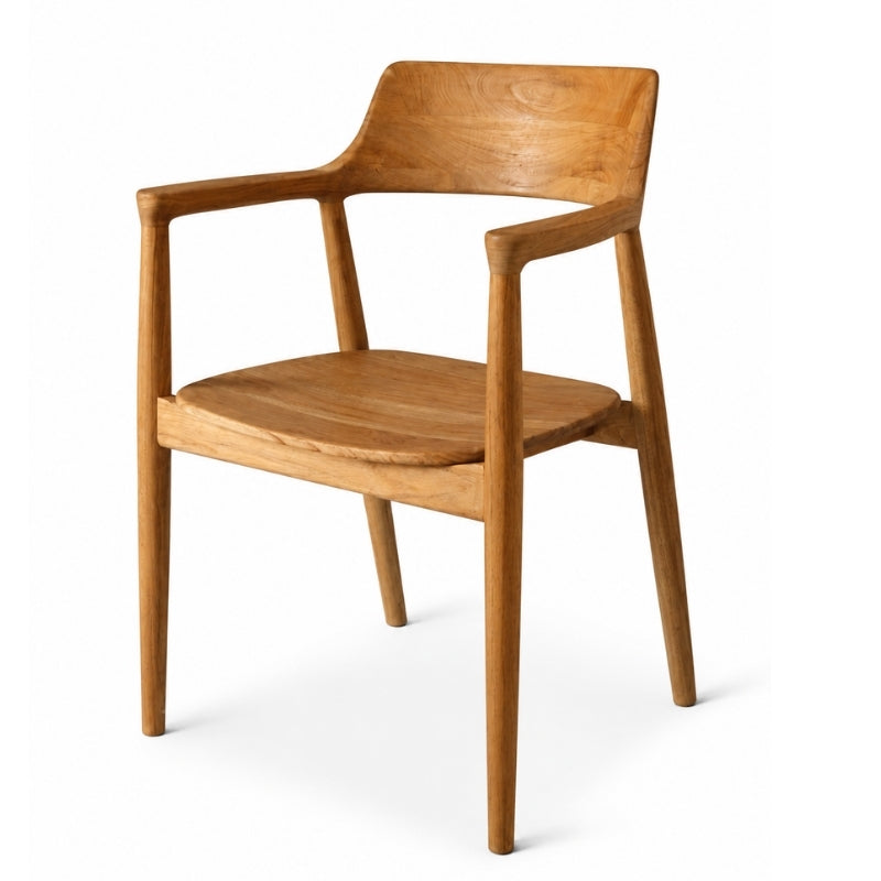 Shoreditch Dining Chair with Arms in Teak