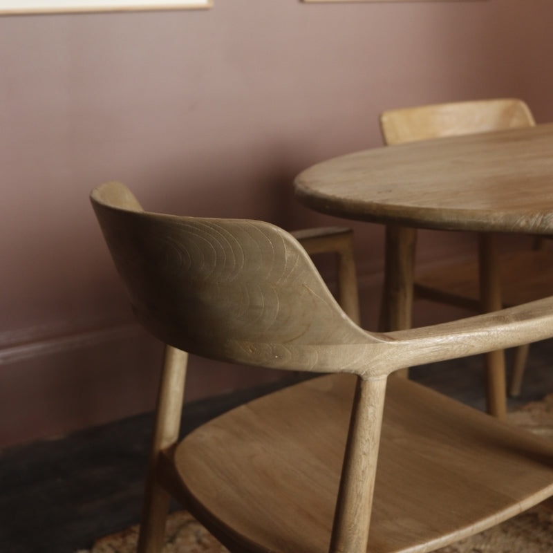 Shoreditch Dining Chair with Arms in Teak