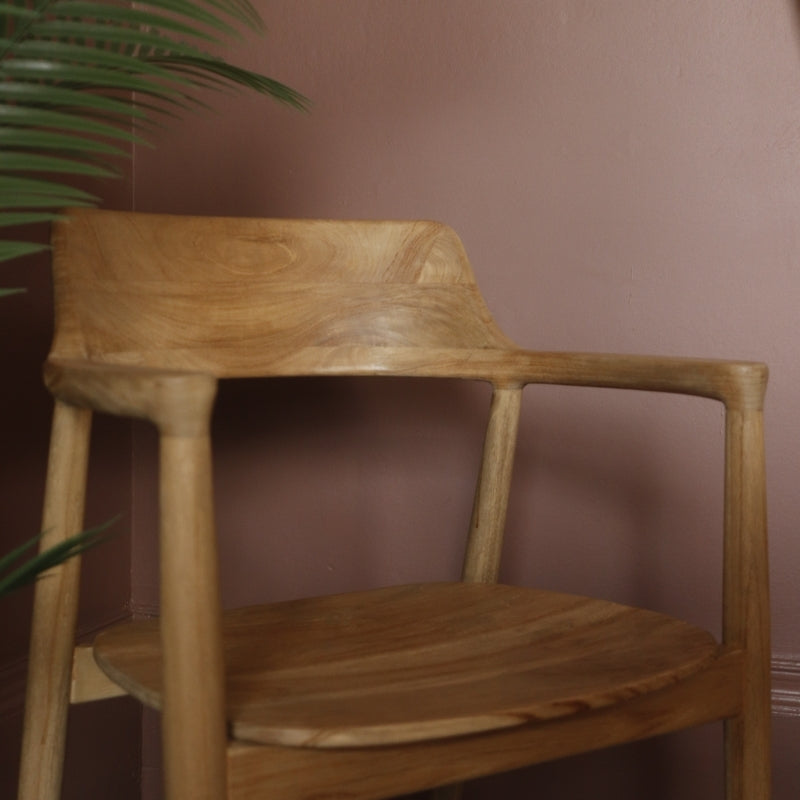 Shoreditch Dining Chair with Arms in Teak