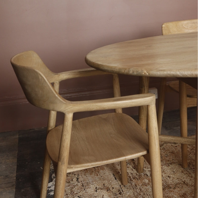 Shoreditch Dining Chair with Arms in Teak