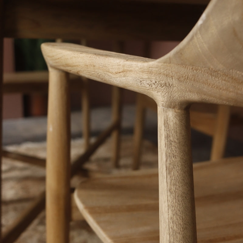 Shoreditch Dining Chair with Arms in Teak