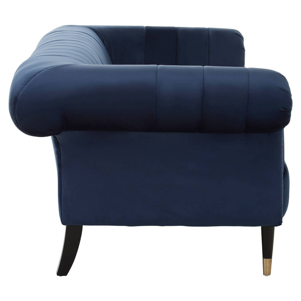 Siena Three-Seat Sofa – Midnight Blue Velvet Chesterfield