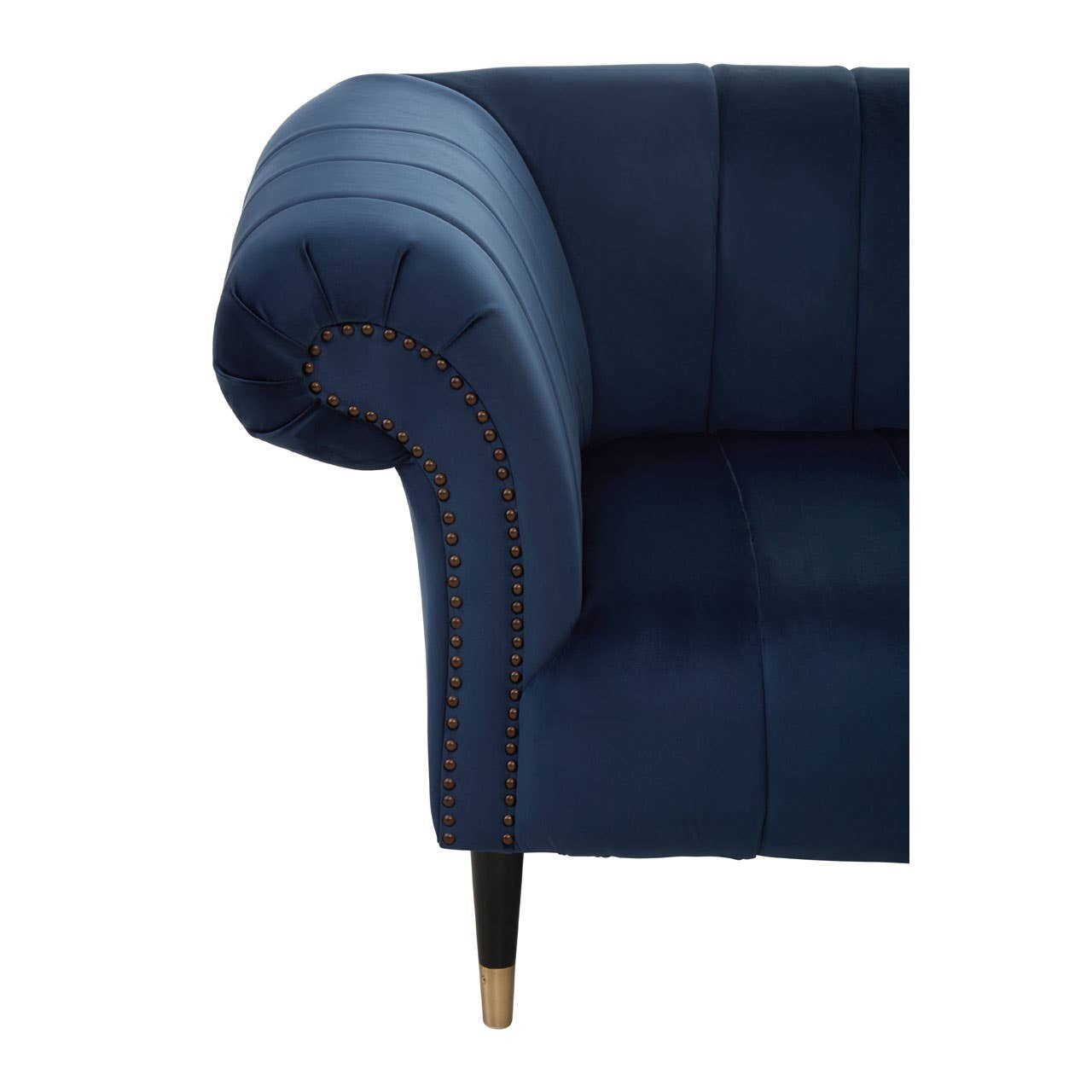 Siena Three-Seat Sofa – Midnight Blue Velvet Chesterfield