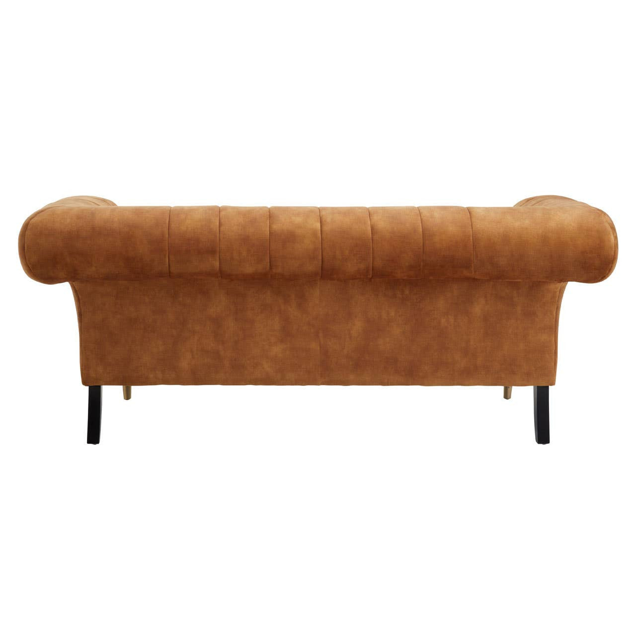 Siena Two-Seat Sofa – Tan Gold Velvet Chesterfield