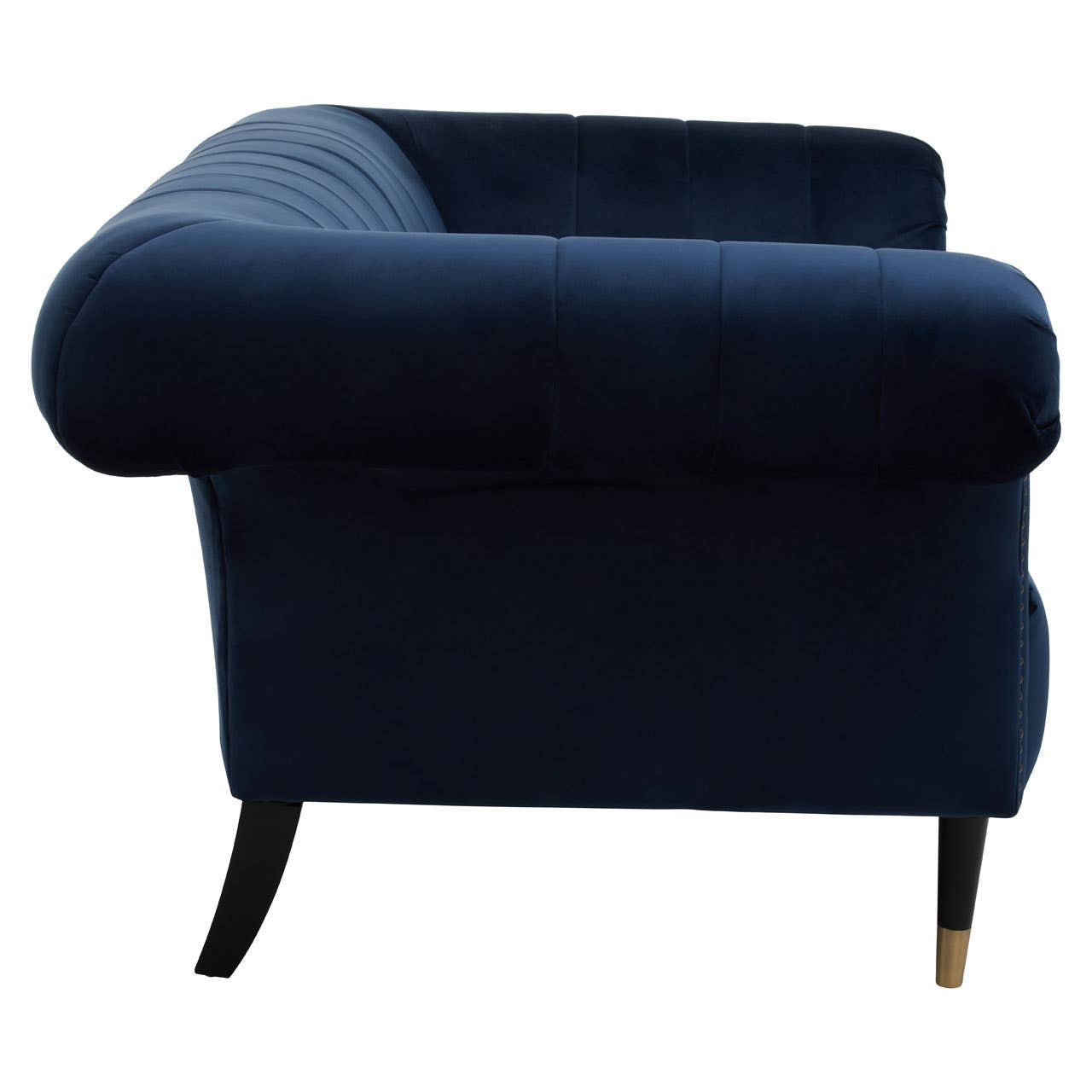 Siena Two-Seat Sofa – Midnight Blue Velvet Chesterfield
