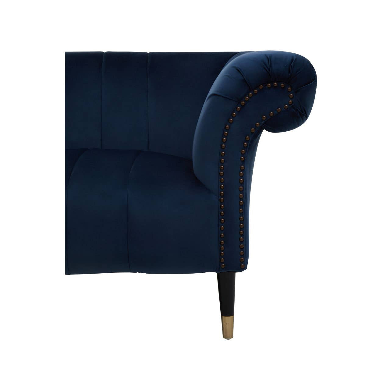 Siena Two-Seat Sofa – Midnight Blue Velvet Chesterfield