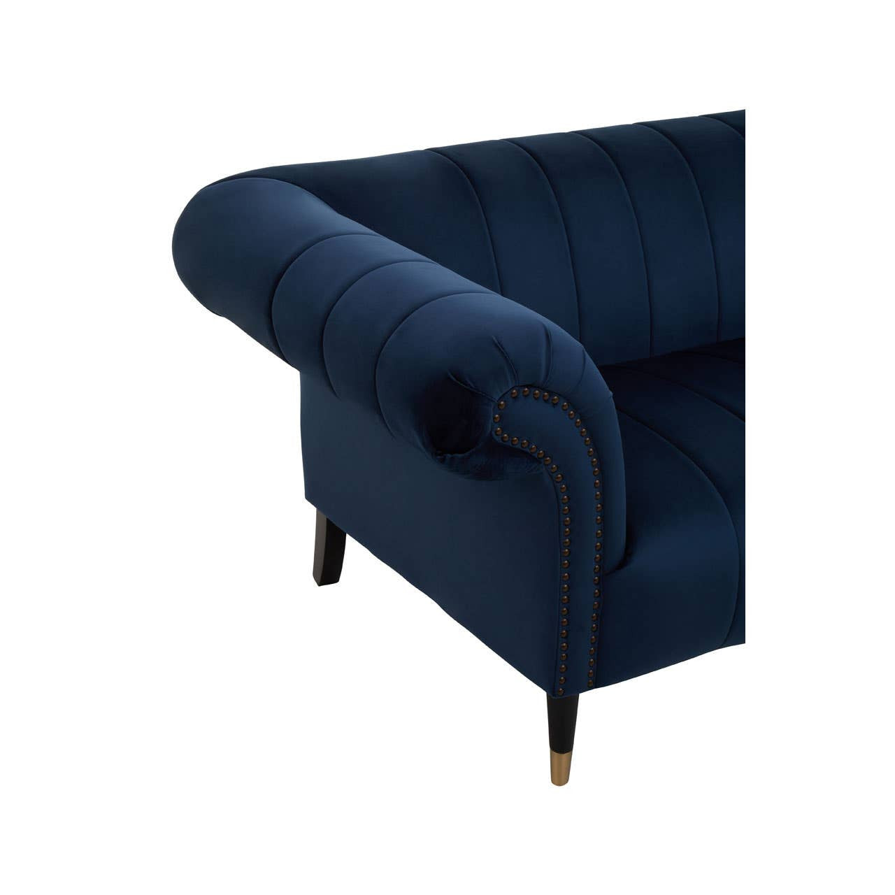 Siena Two-Seat Sofa – Midnight Blue Velvet Chesterfield
