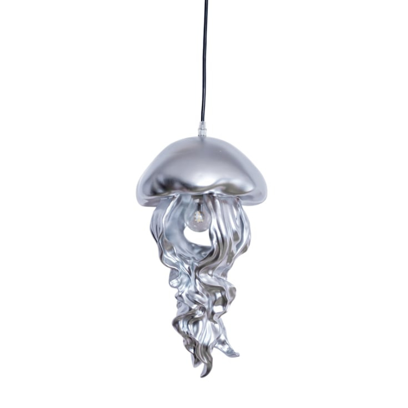 Silver Jellyfish Ceiling Pendant
