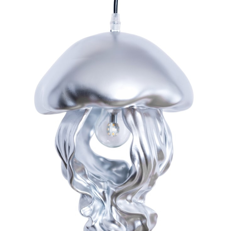 Silver Jellyfish Ceiling Pendant