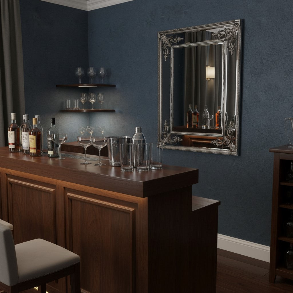 Silver French Mirror