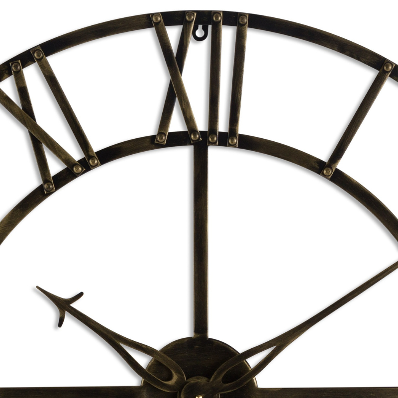 Antique Brass Skeleton Clock