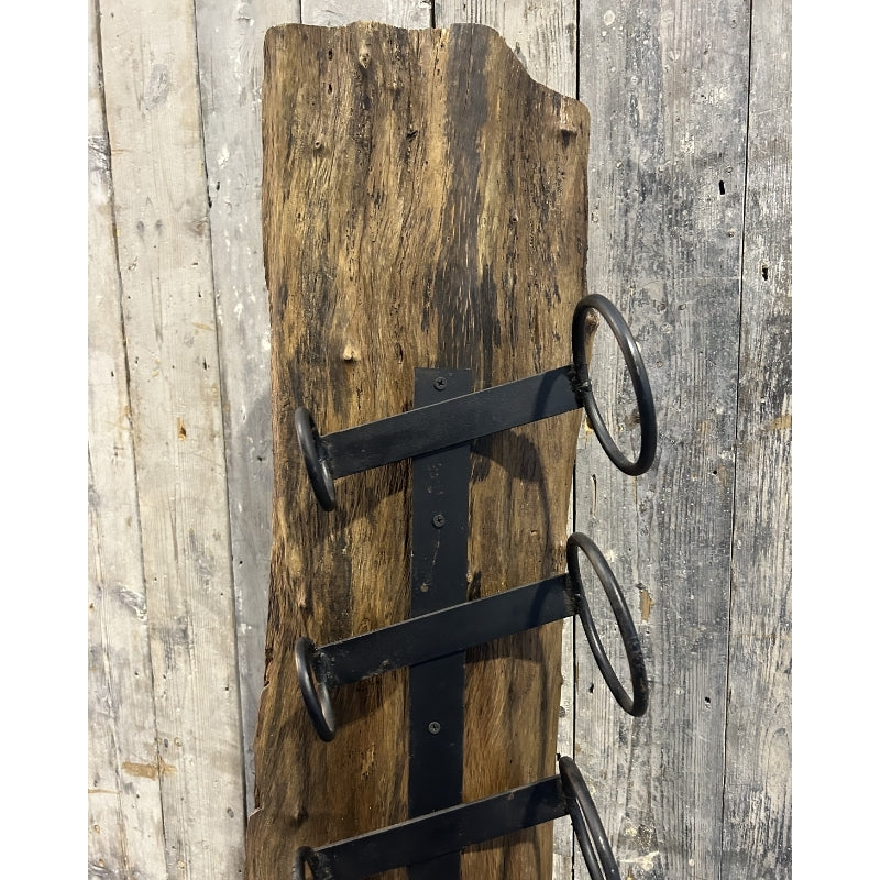 Small Teak Wood Wine Rack