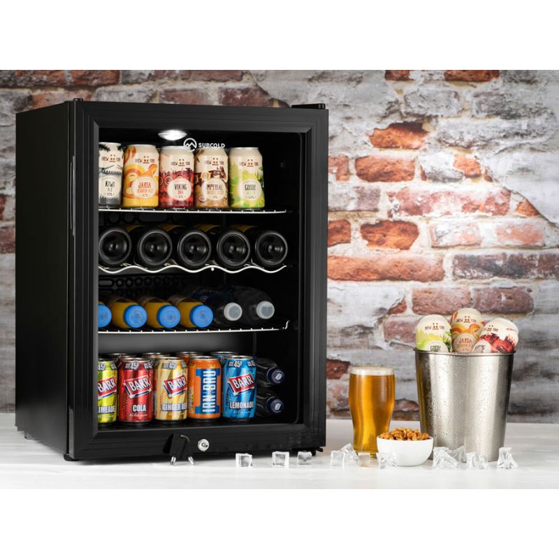 Subcold Super 65 LED Black Beer Fridge