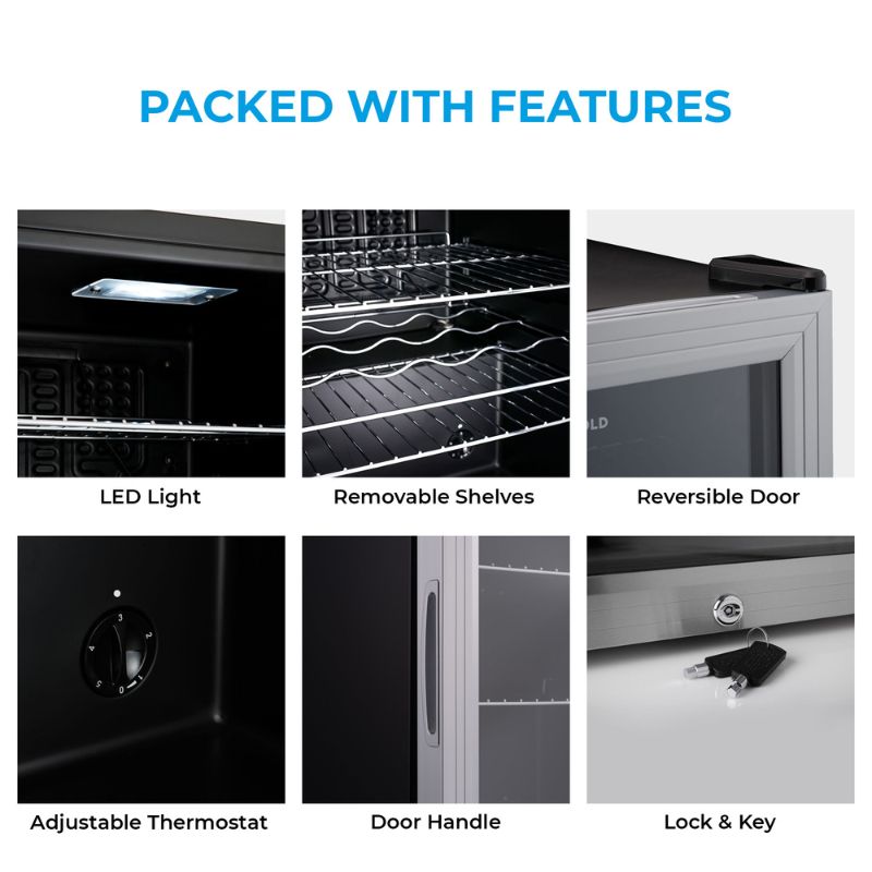 Subcold Super 65 LED Silver Beer Fridge