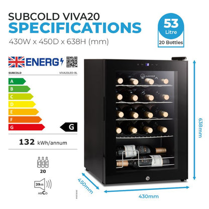 Subcold Viva 20 LED Wine Cooler