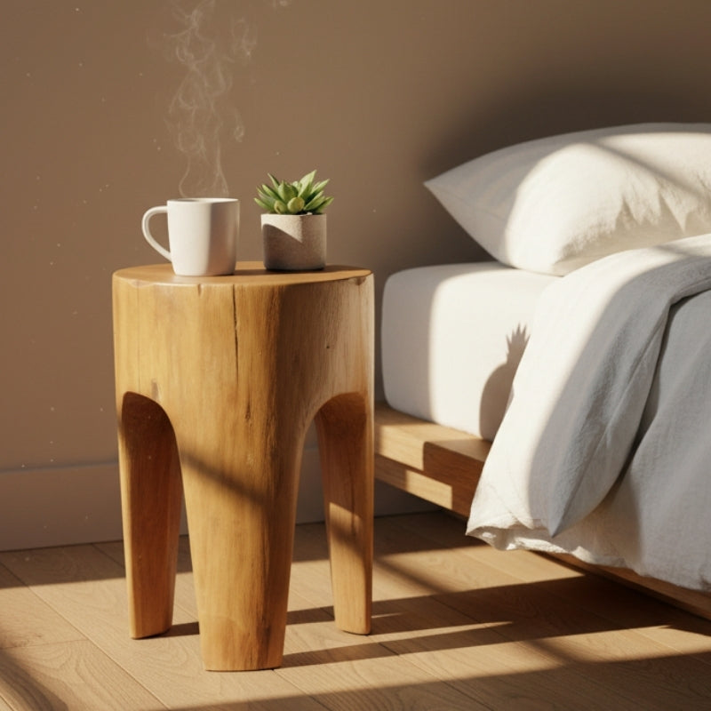 Teak 3 Leg Stool