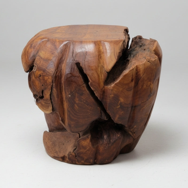 Teak Tomato Stool