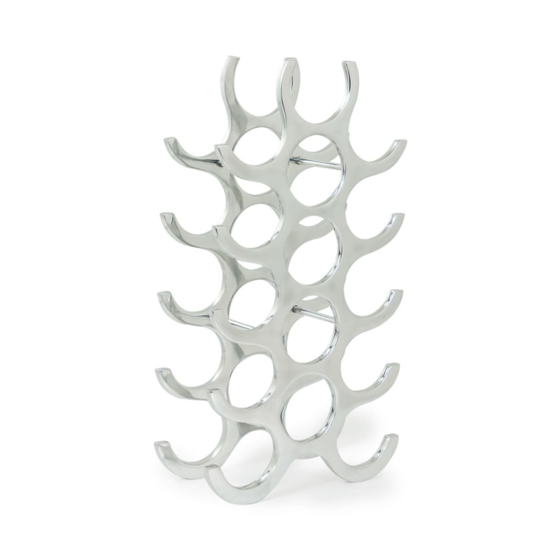 Aluminium 15 Bottle Wine Rack