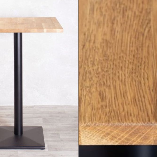 Heritage Oak Top Cafe Bar Table Range