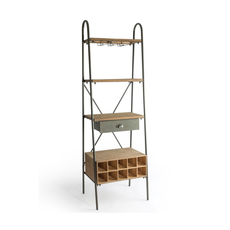 Arndale Metal & Wood Bar / Shelving Unit