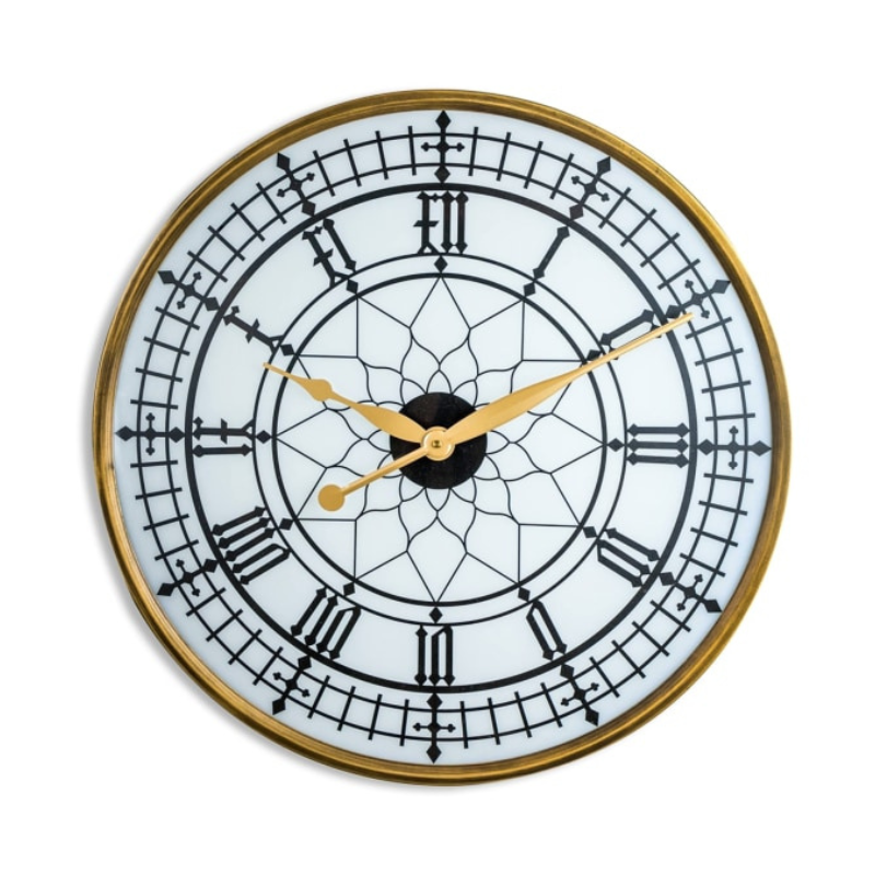 Gold Framed Backlit Wall Clock