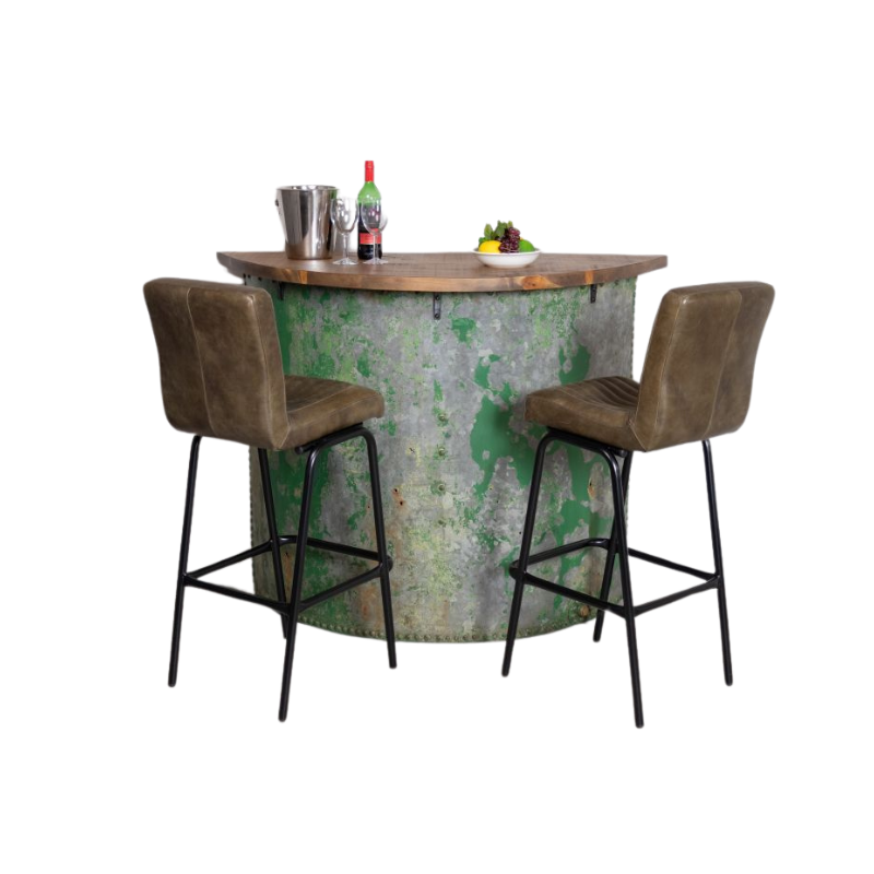 Galvanised Curved Riveted Tank Table