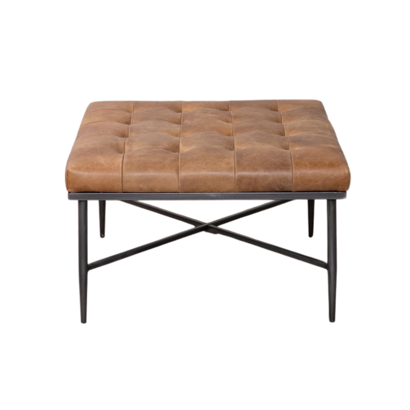 Kingsbridge Full Leather Footstool