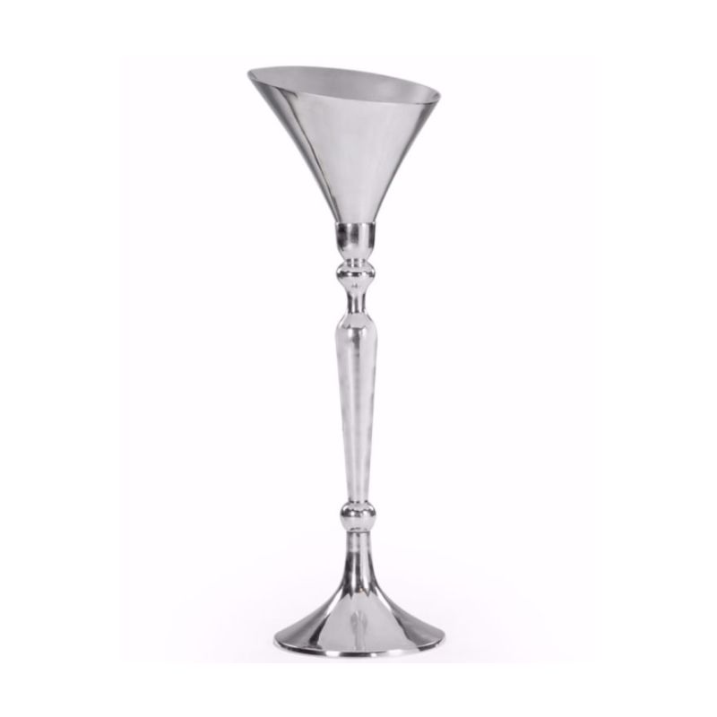 Large Polished Aluminium Champagne Bucket on Stand