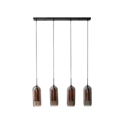 Selena 4 String Smoke Glass Pendant Light