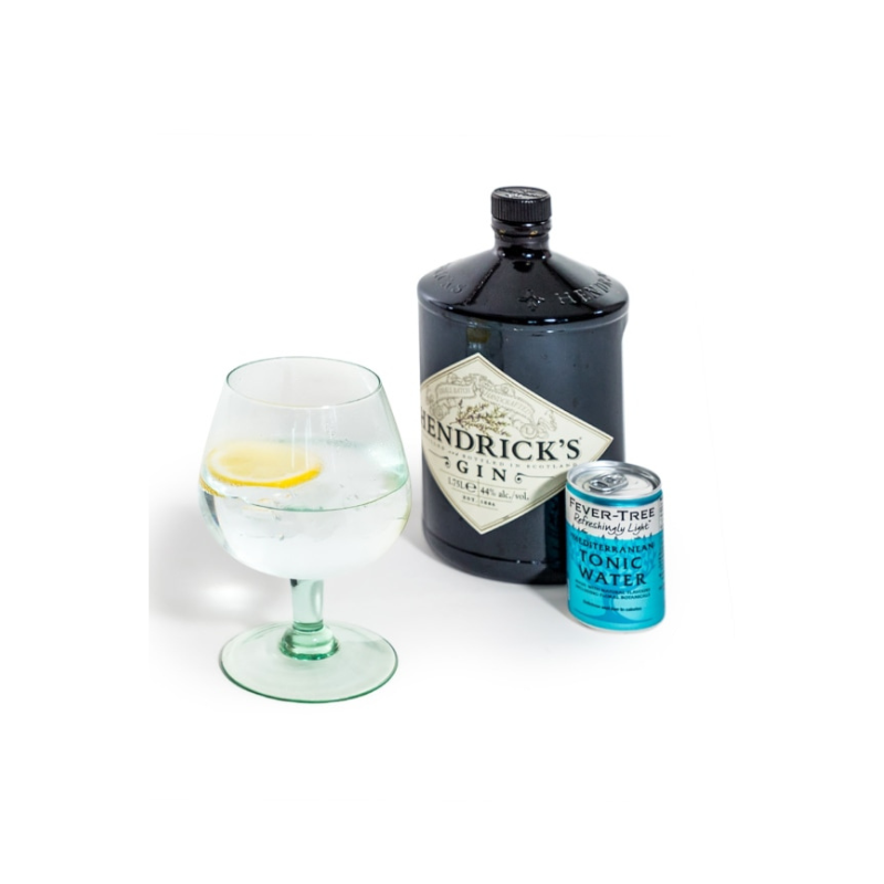 Set of 6 Recycled Glass Gin Goblets