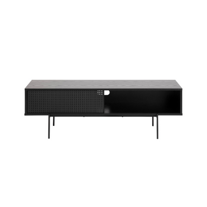 Angus TV Unit with 1 Sliding Door in Black