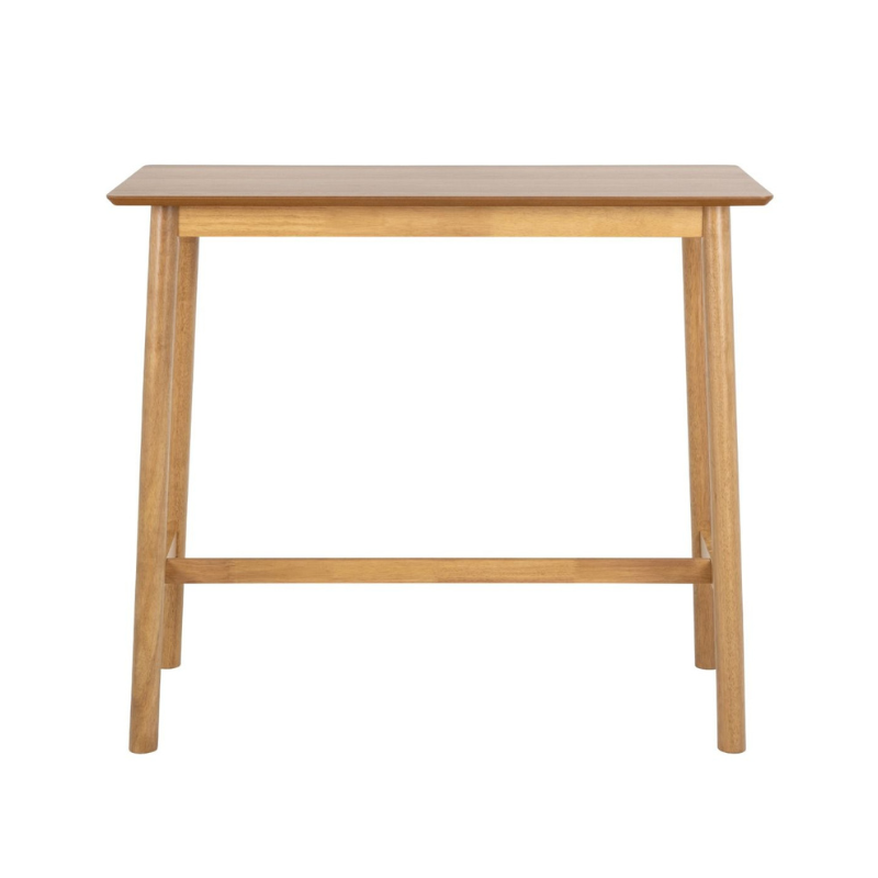 Barlow Bar Table in Matt Oak Including 2 Barlow Bar Stools in Matt Oak