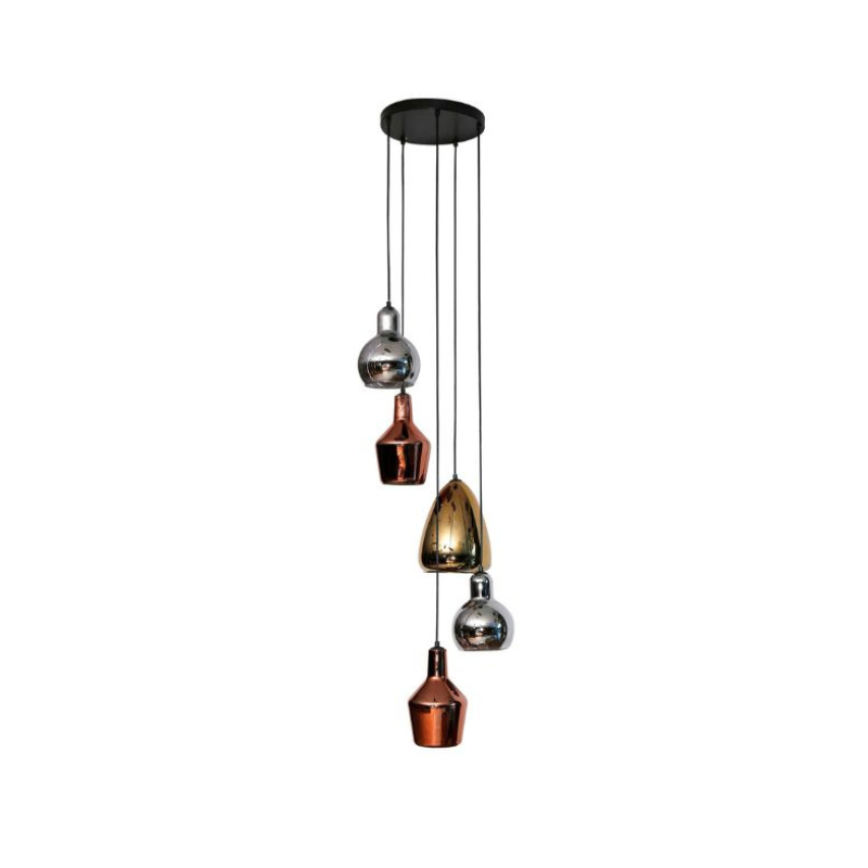Layla Mixed Colour Hanging Pendant Light