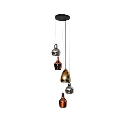 Layla Mixed Colour Hanging Pendant Light