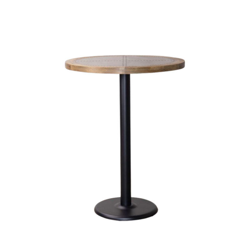Zinc Top with Wooden Edge Poseur Table Range