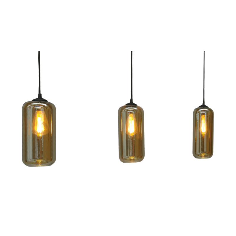 Quinto Smoked Glass Pendant Light Range