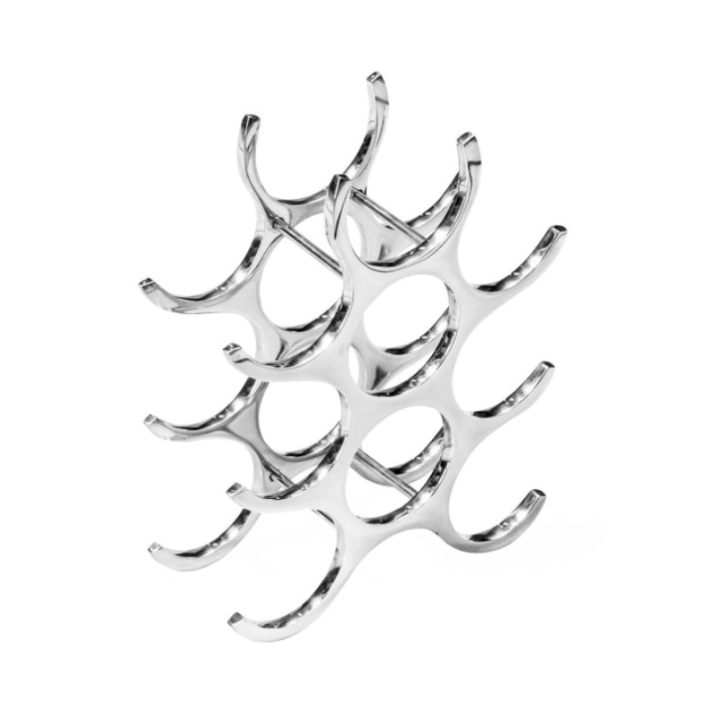 Aluminium Small 9 Bottle Wine Rack