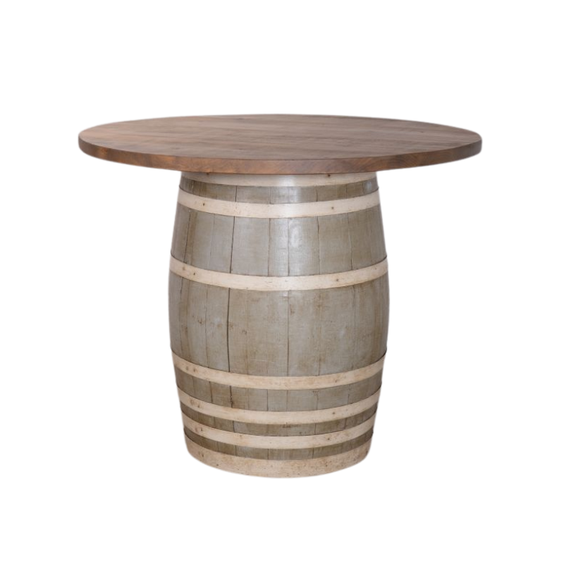 Wooden Barrel Table (Bespoke Colour Choice)