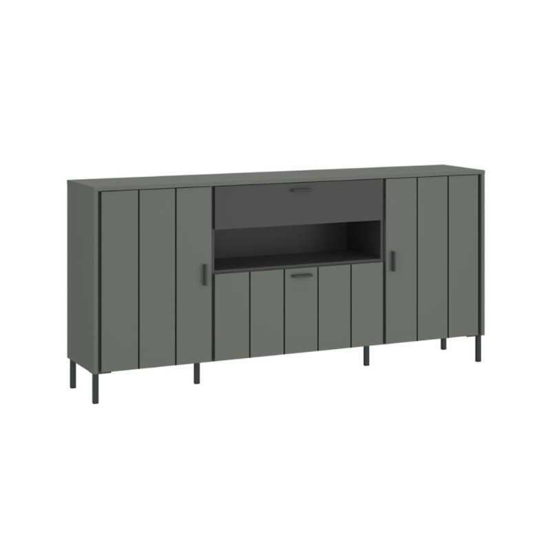 Arundel Sideboard 2 Door 1 Flap 1 Drawer in Green/Grey