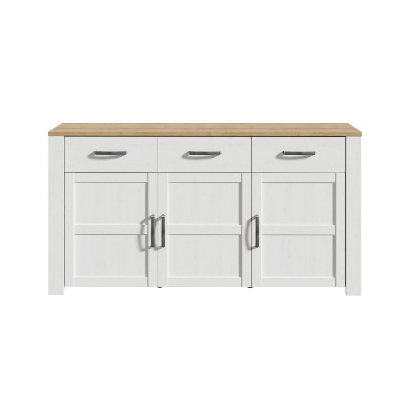 Bohol Sideboard in Riviera Oak/White