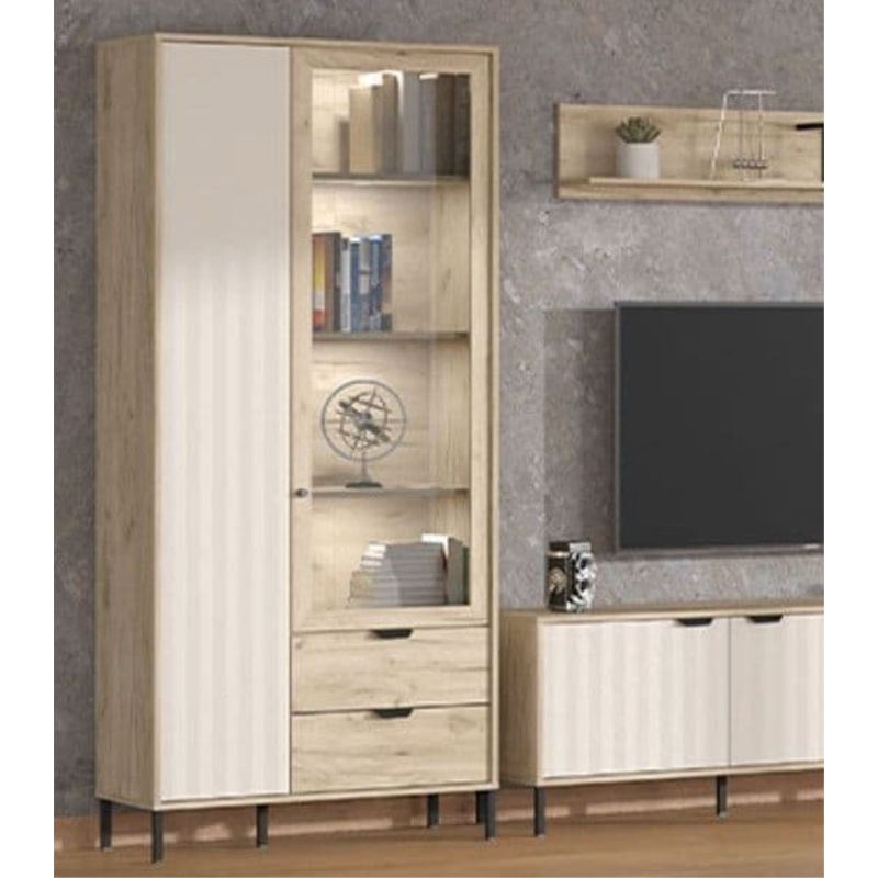 Verla Tall Display Cabinet