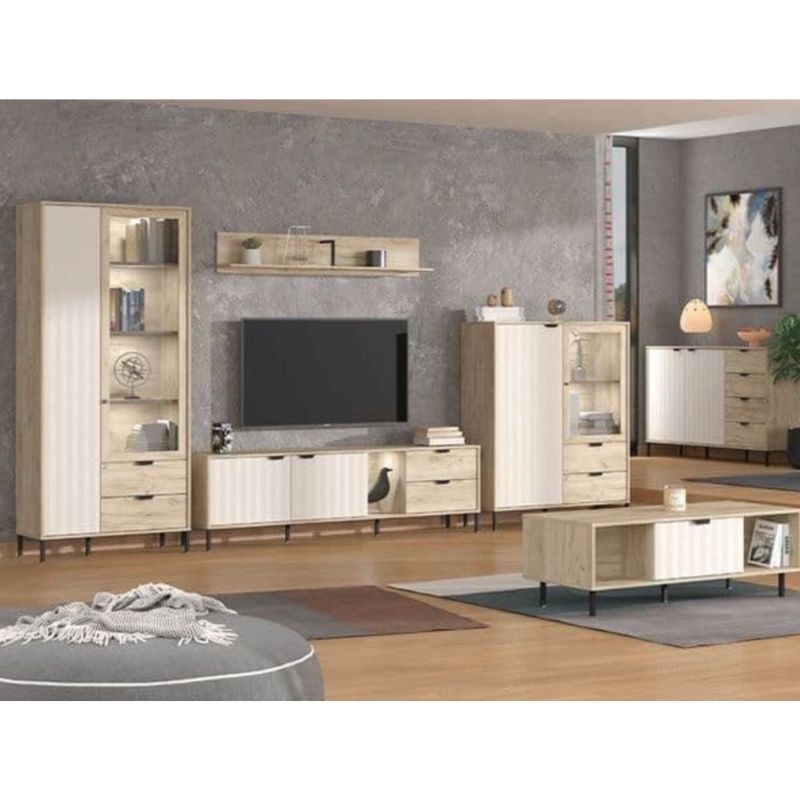 Verla Tall Display Cabinet